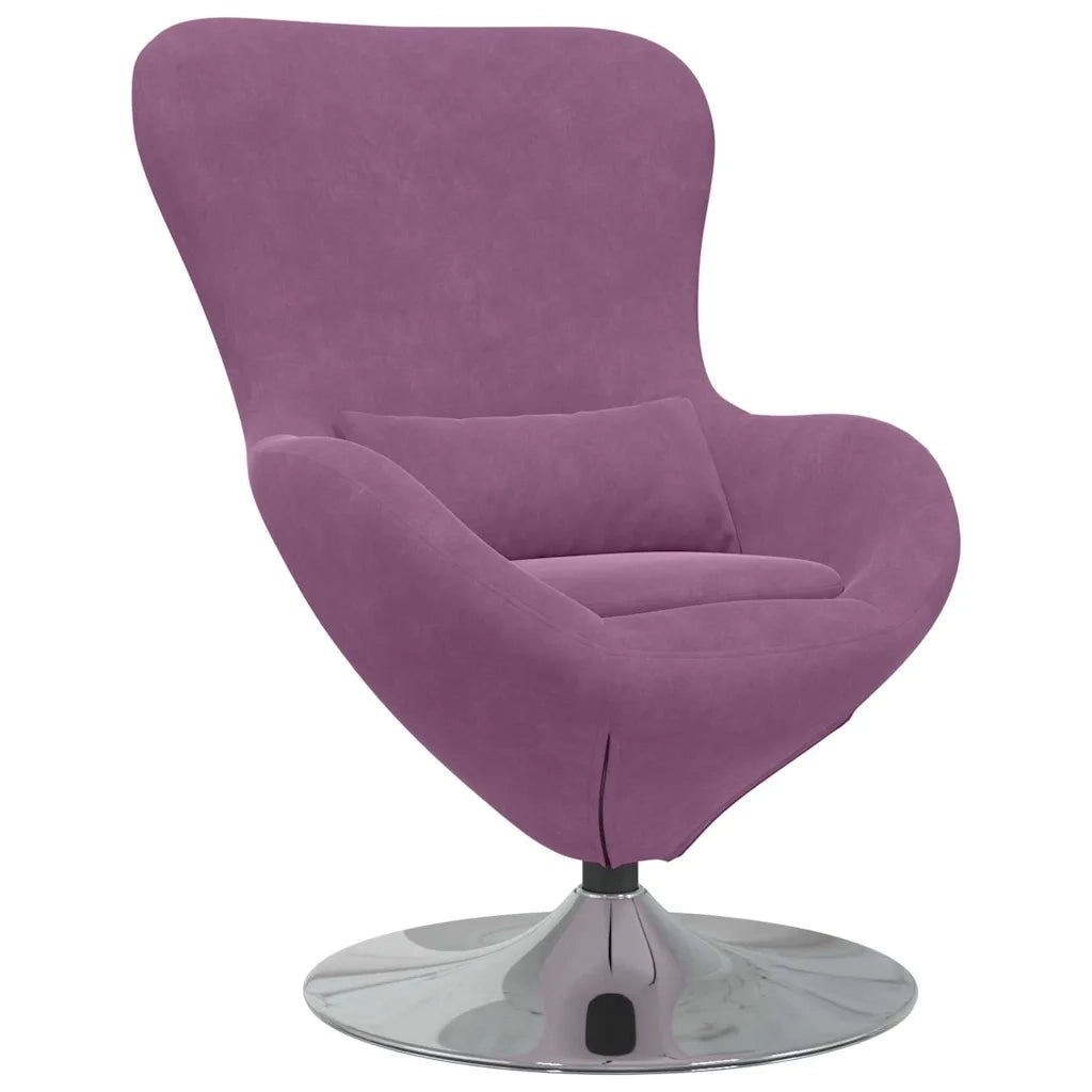 Divano Sedia-Poltrona uovo Viola Velluto