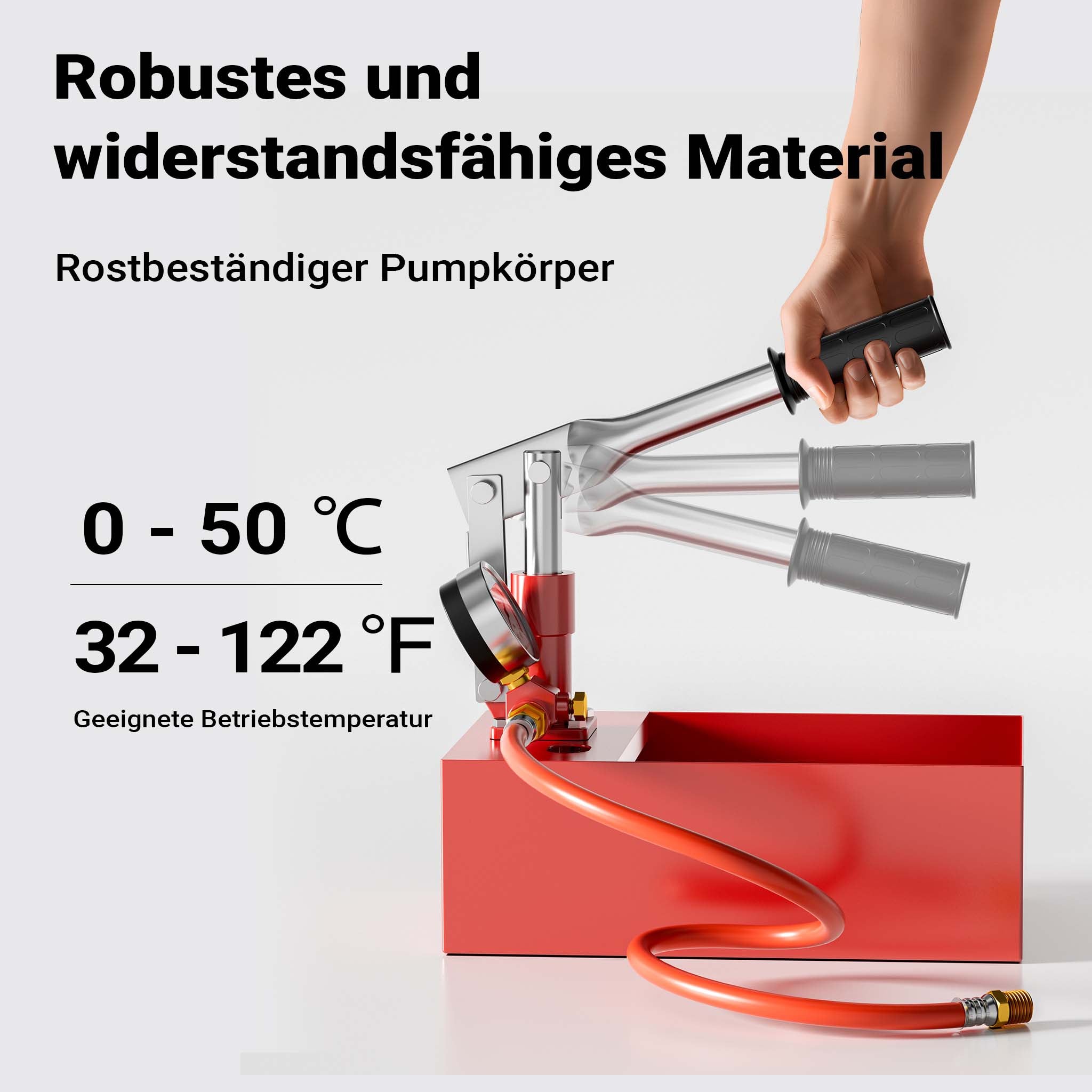 Pompa di riempimento e collaudo 25 bar per impianto solare riscaldamento acqua