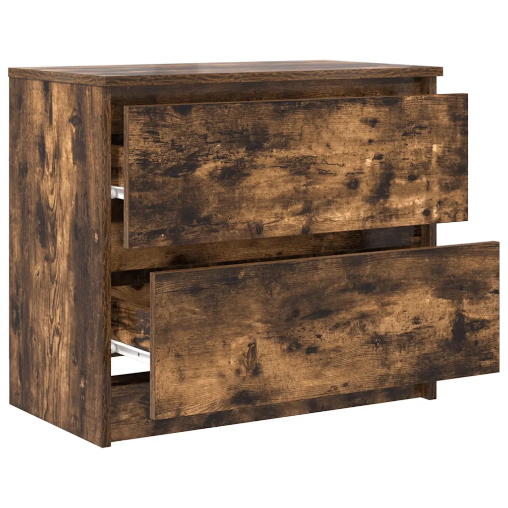 Mobile TV Rovere Fumo 60x35x54 cm in Legno Multistrato 861782