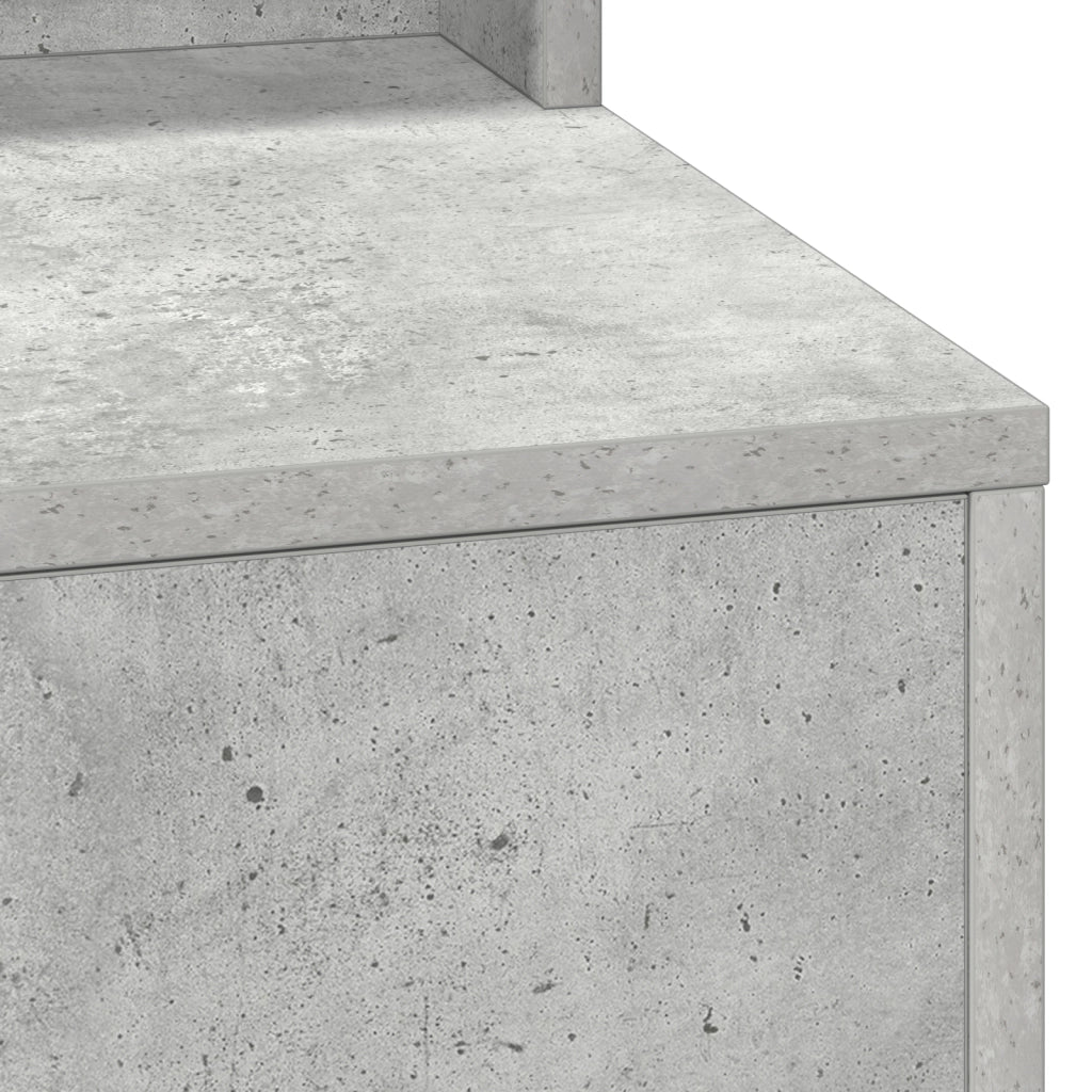 Toletta  con luci LED Grigio Cemento 50x41x135 cm
