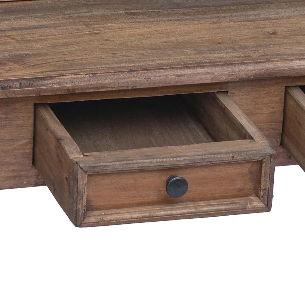 Scrivania con Cassetti 90x50x101 cm in Legno Massello di Mogano 283912