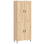Buffet credenza cassettiera armadio mobile contenitore organizer cucina soggiorno salotto rovere Sonoma alto 69,5 x 34 x 180 cm legno ingegnerizzato marrone 02_0034166