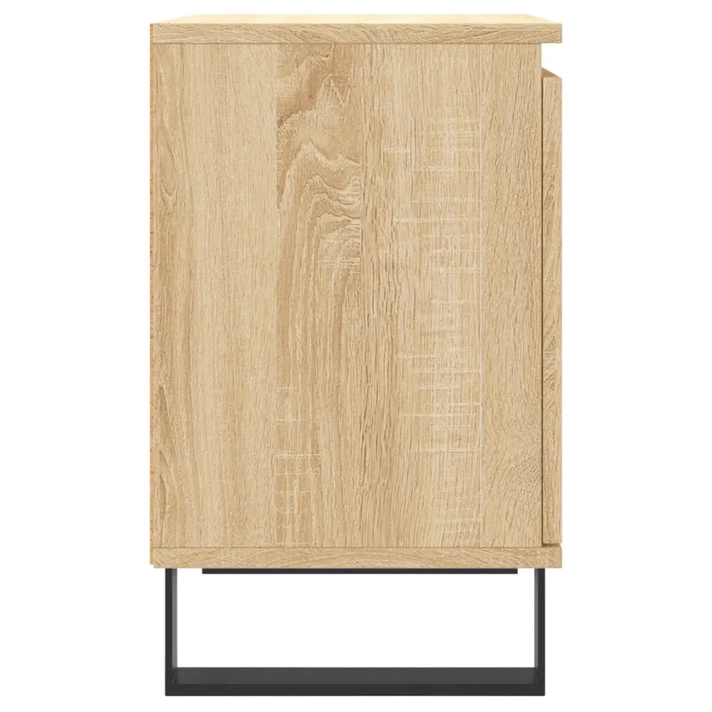 Comodini 2 pz-Set di 2 Tavolino da notte Rovere Sonoma 40x30x50 cm in Legno Multistrato 178001