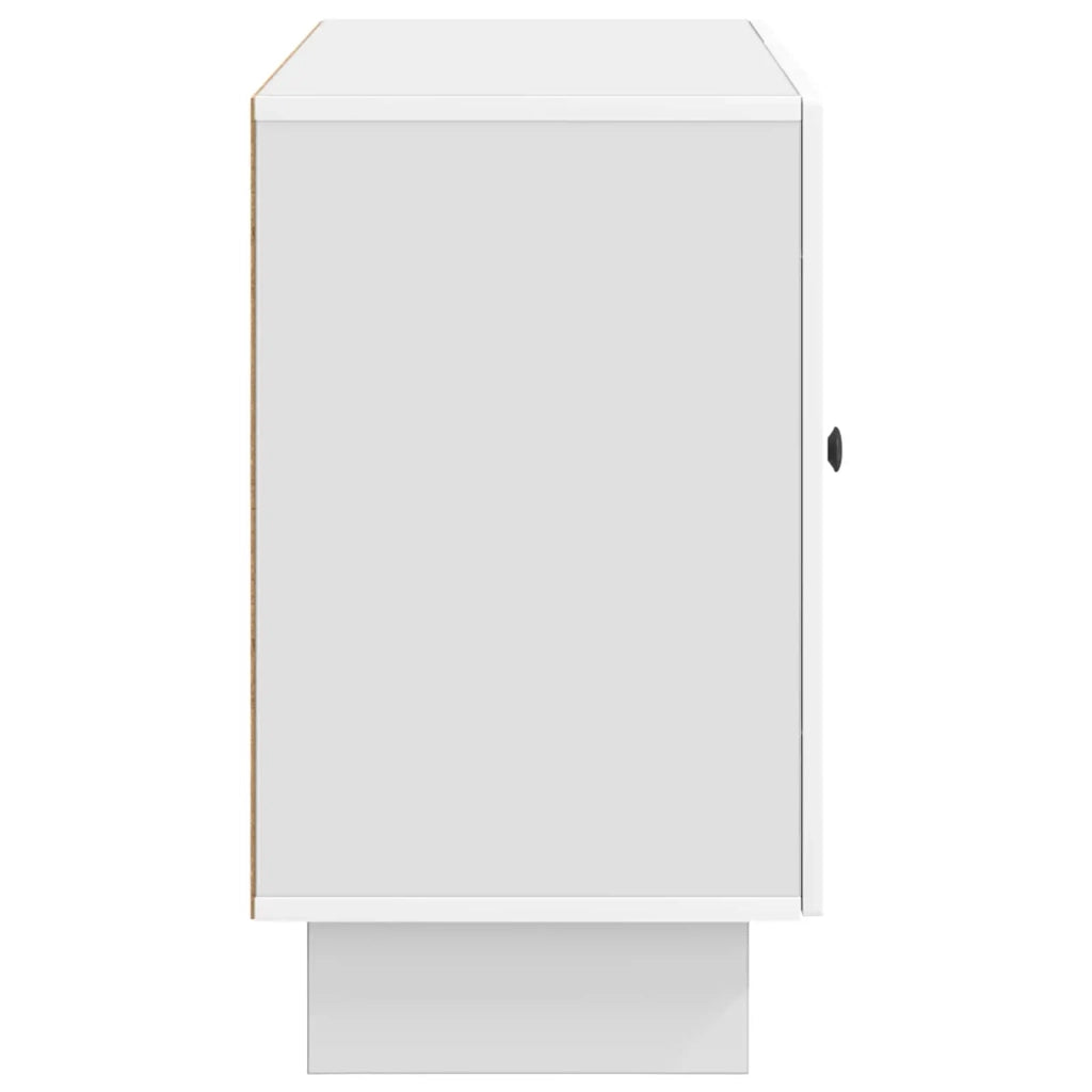 Credenza Bianco Lucido 89 x 34,5 x 60 cm Legno ingegnerizzato
