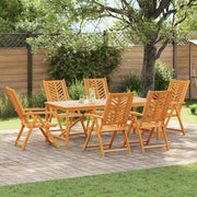 Set da Pranzo per Giardino 7 pcs Marrone 3154125