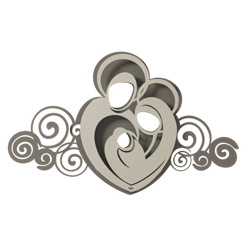 Pannello decorativo moderno Sacra Famiglia Orfeo Fango e avorio