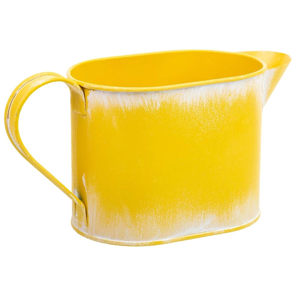 Annaffiatoio in metallo giallo 20,5x8,5x105/11h cm