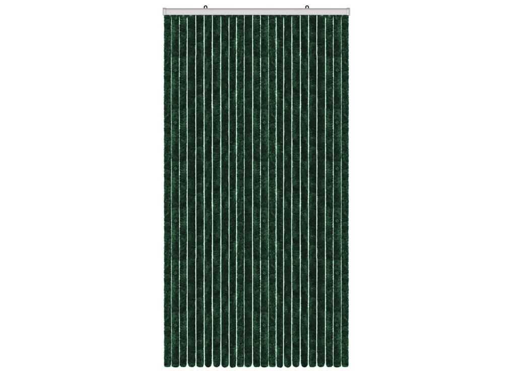 Tenda Antimosca Antirumore Caduta Pannello Porta Finestra Casa In Ciniglia - 120x230 - Verde
