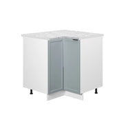 Vicco Mobile ad angolo cucina Blu-grigio chiaro 80.5 cm , PL Marmo