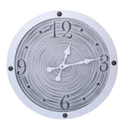 Orologio in legno bordo bianco cm Ø50x3