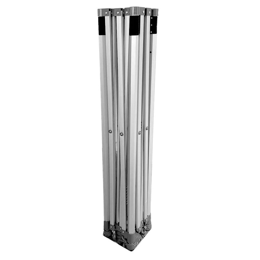 Gazebo Richiudibile Professionale Market-Pro 3x3 Struttura In Alluminio Esagonale Impermeabile Bianco