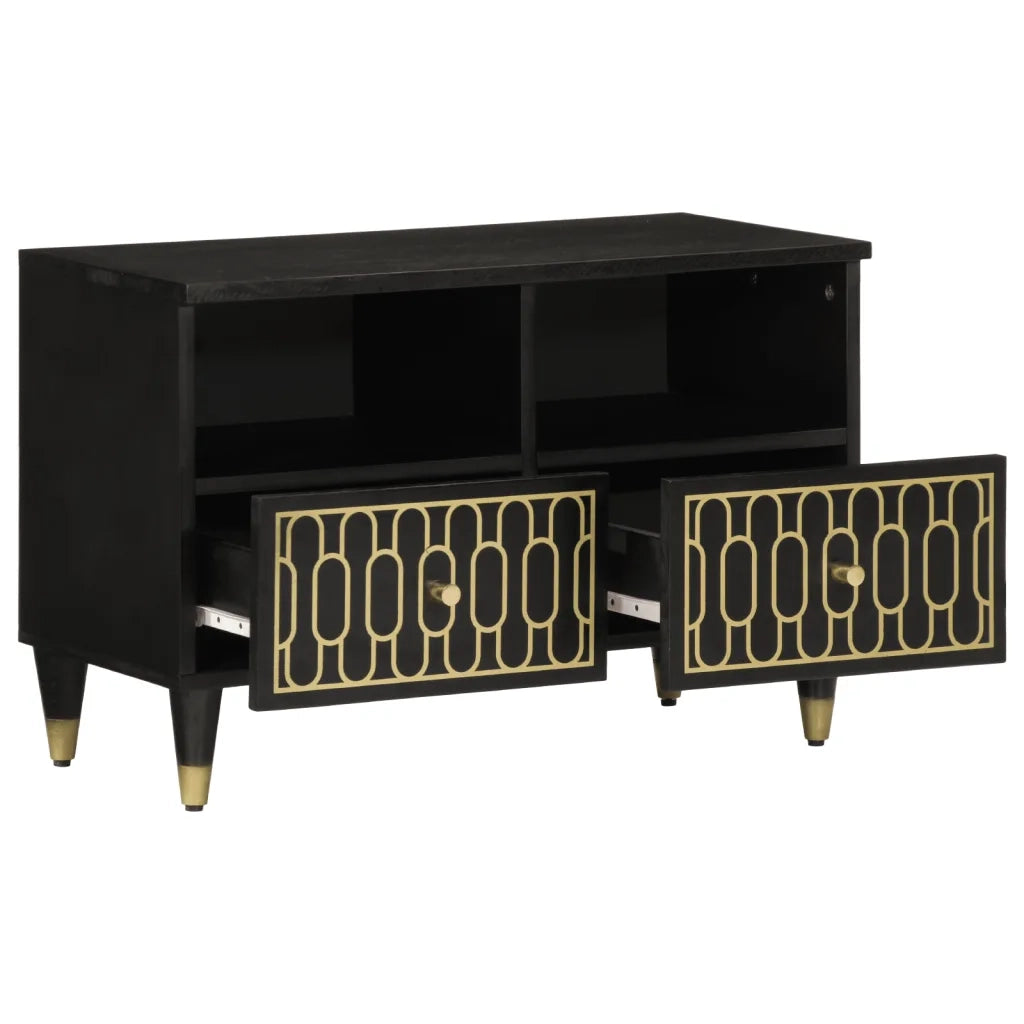Mobile Porta TV 70x33x46 cm in Legno Massello di Mango 358321