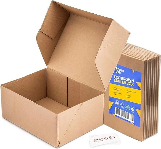 Decine di scatole di cartone per golf, dozzine di regalo, scatole per e-commerce con adesivi rotondi gratuiti (10 x 8 x 4")