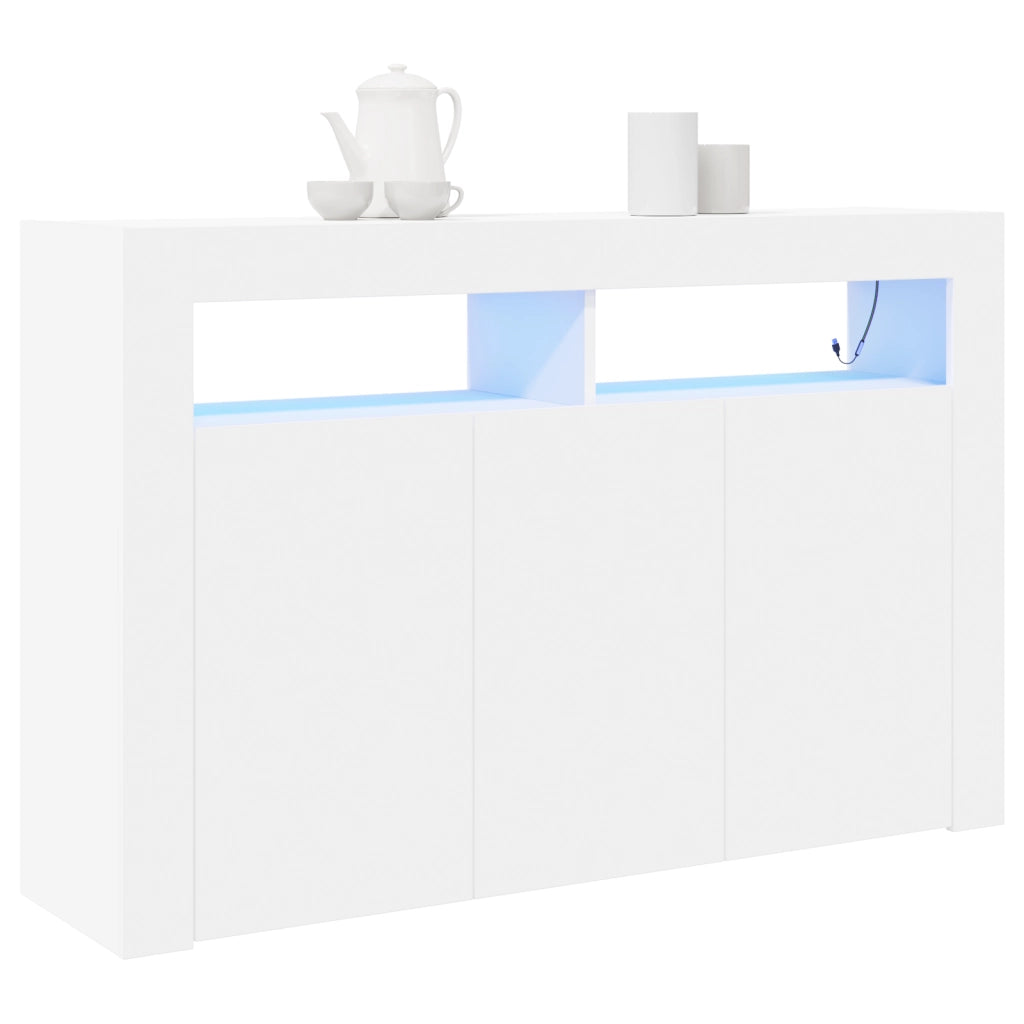Credenza Bianco 116 x 30 x 75 cm Legno multistrato 3333876