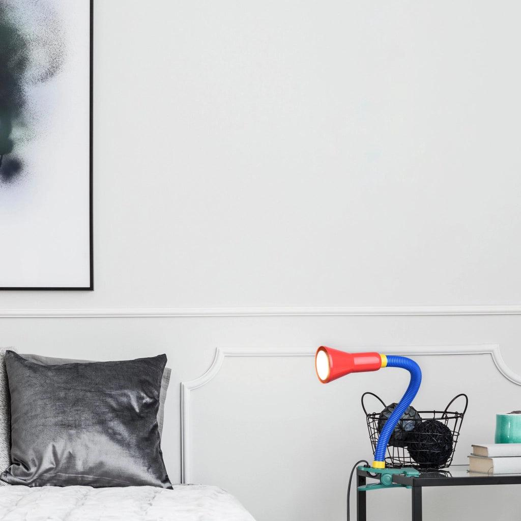 Lampa a morsetto da Interno  E14 in Plastica Multicolore