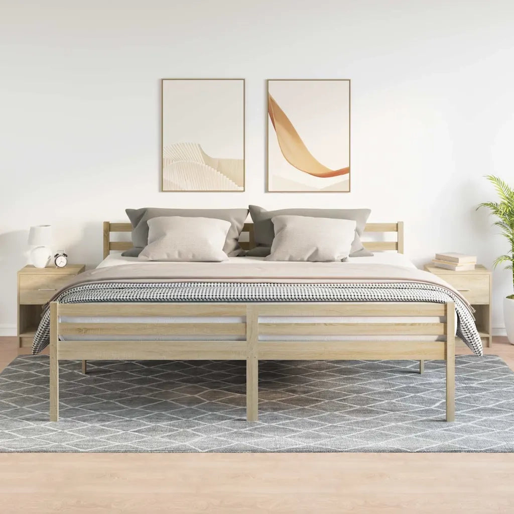 Comodini 2 pz con Cassetto Rovere Sonoma 40x34x50 cm
