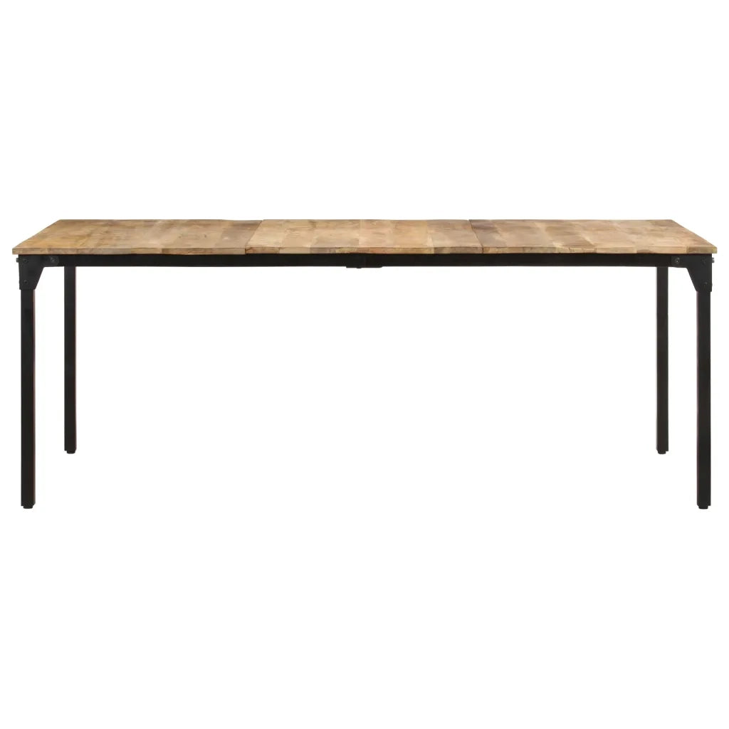 Tavolo da Pranzo 200x100x76 cm in Legno di Mango Grezzo