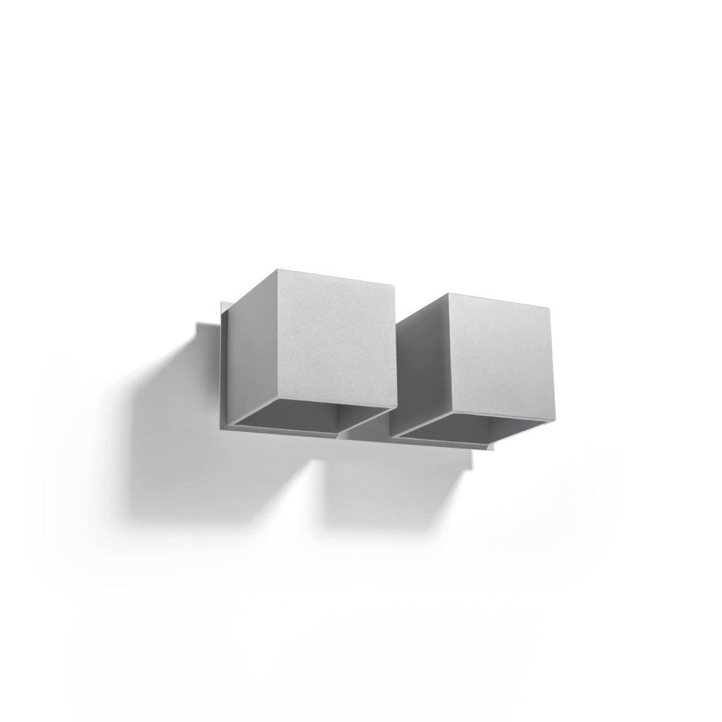 Applique TETRIS 2 2xG9 grigio alluminio IP20 Pure Lume
