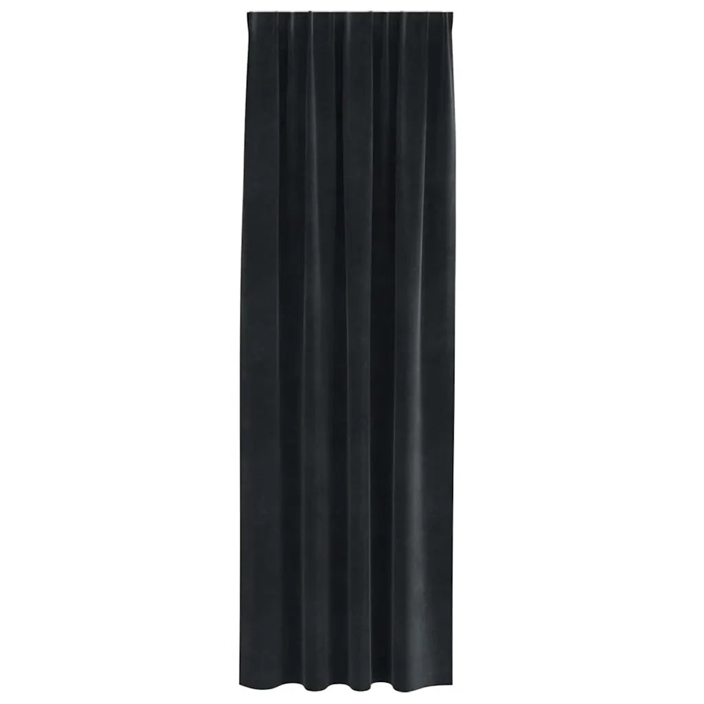 Tende oscuranti 2 pcs Nero 140 x 225 cm Velluto 4107170