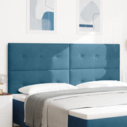 testiera  imbottita blu scuro 200 cm in velluto