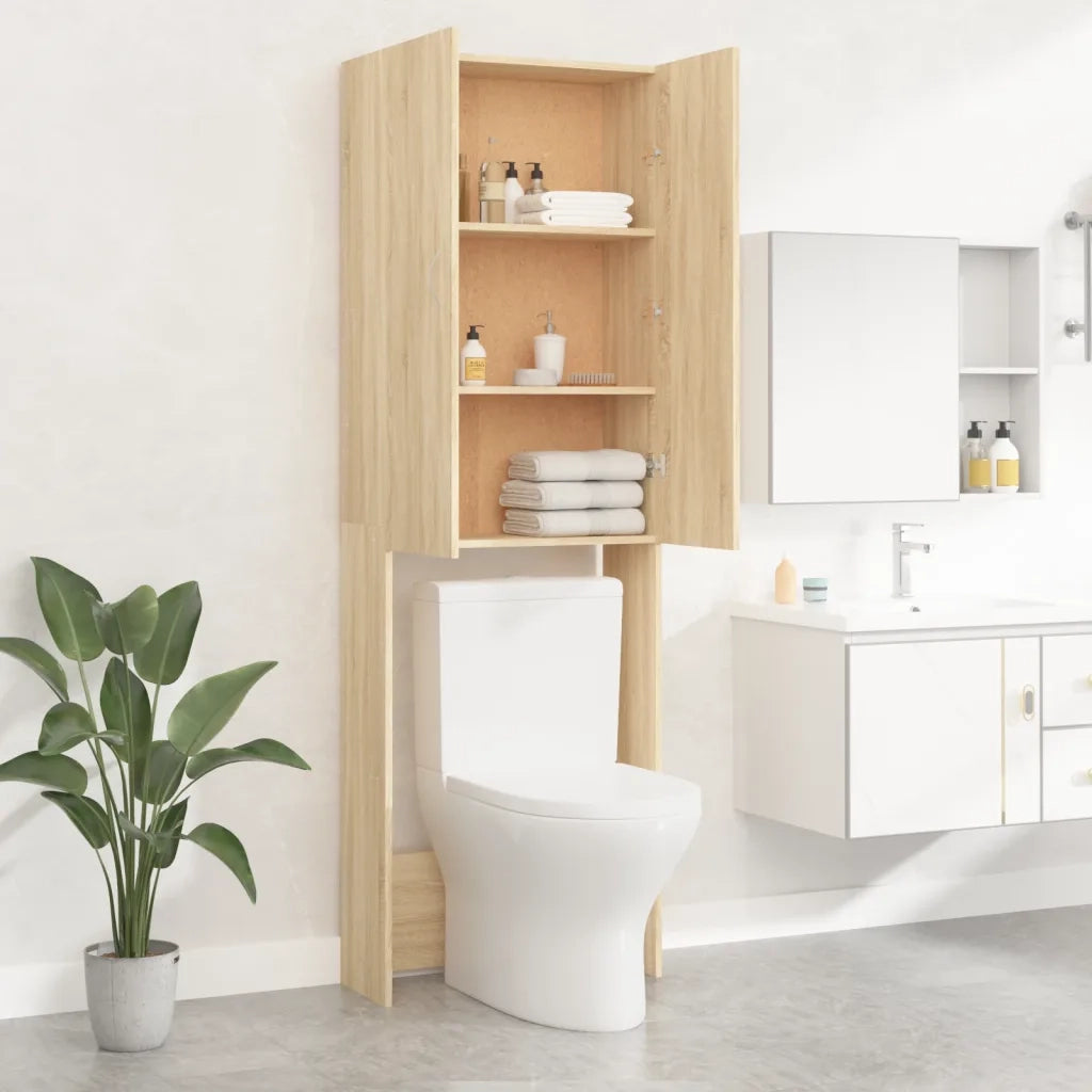Mobile per Lavatrice Rovere Sonoma 64x25,5x190 cm CFW8848747