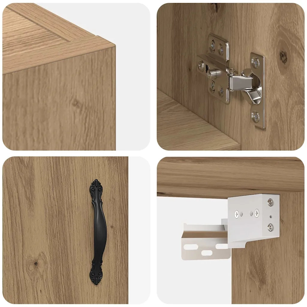 Mobiletto a muro Rovere artigianale 60 x 31 x 70 cm 879538