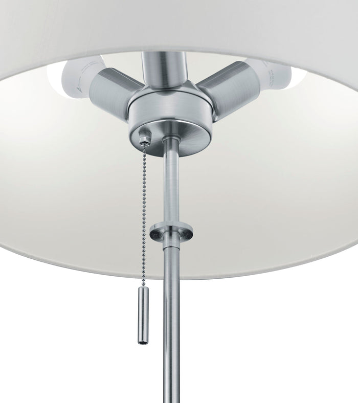 Piantana da Interno  E27 in Metallo Nickel Opaco