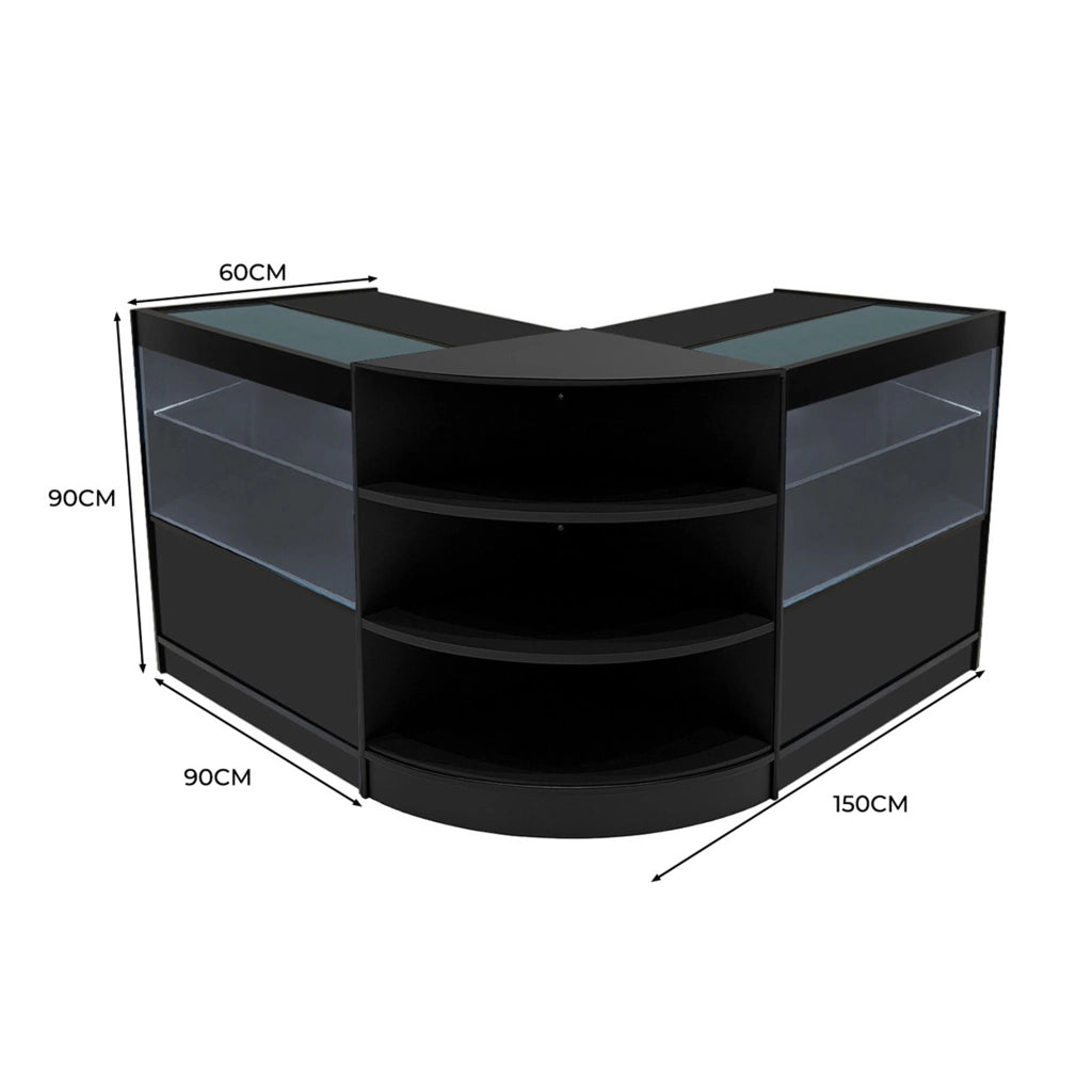 Set Banconi Andromeda LED LM60 + 2 C900 – Vetro, Chiavi, Nero