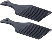 Due pezzi Afro-kam per capelli crucci e arricciati - resistente al calore - denti larghi - scioglie i nodi - leggero - adatto per capelli ricci e arruffati