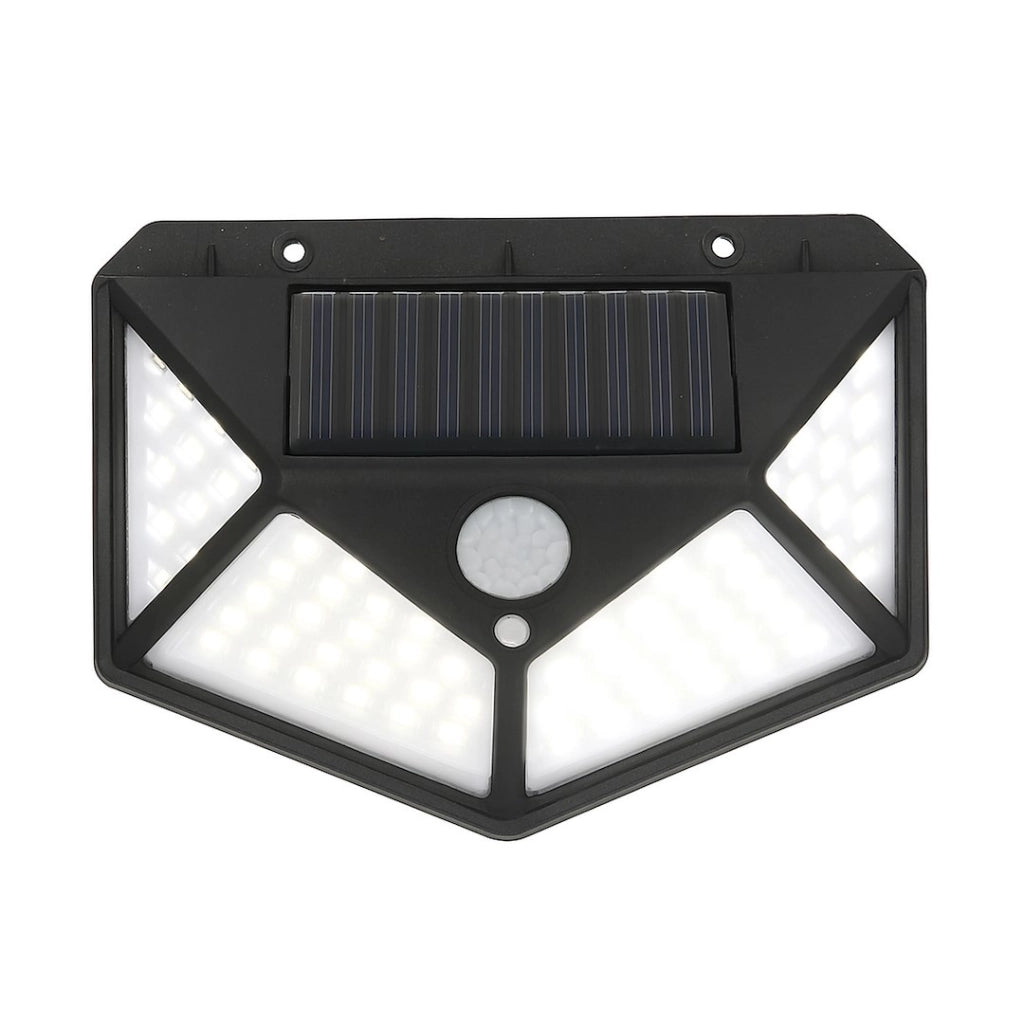 Applique solare LED 3W 4000K con sensore nera IP44 Eko-Light