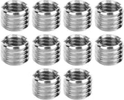 Inserti a filo 10 pezzi - Riduttore M6/M8 - Fissaggio in acciaio inossidabile - Lunghezza 6 mm - Alta qualità - Struttura stabile - Fissatore a filo