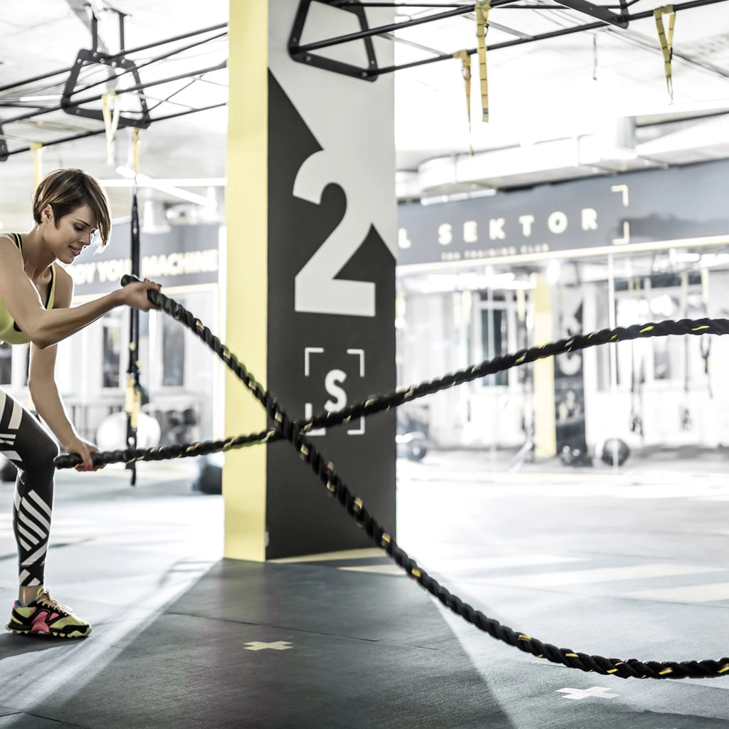Corda Battle Rope ¨C Xylo ¨C ?38mm 9m Poliestere Nero Allenamento Fitness