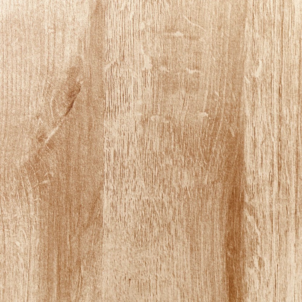 Mobile da bagno in particelle di legno chiaro Rattan intrecciato 40 x 165 cm Boho Design