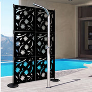 AUTUMN - Pannello in PVC traforato - Parasole Misura: 73x73 cm, Colore: nero