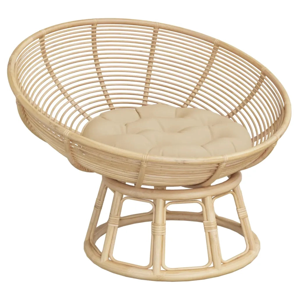 vidaXL Cuscino Rotondo Beige Ø 60x11 cm in Tessuto Oxford
