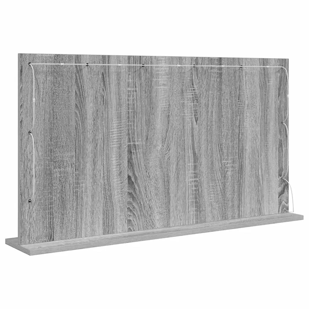 Specchio da Vanità Grigio Sonoma 100 x 55 x 18 cm Rettangolare 868306