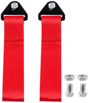 Corda multifunzionale per auto - 2 pezzi - Cavo di trazione per auto - Materiale nylon resistente - Adatto per paraurti anteriore e posteriore - Utilizzo universale