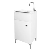 MOBILE LAVATOIO ANTA SINGOLA cm 45 x 50 x h.83 - bianco lucido  - SAVINIDUE