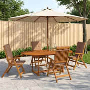 Set da pranzo da giardino 5 pezzi Naturale 3434485