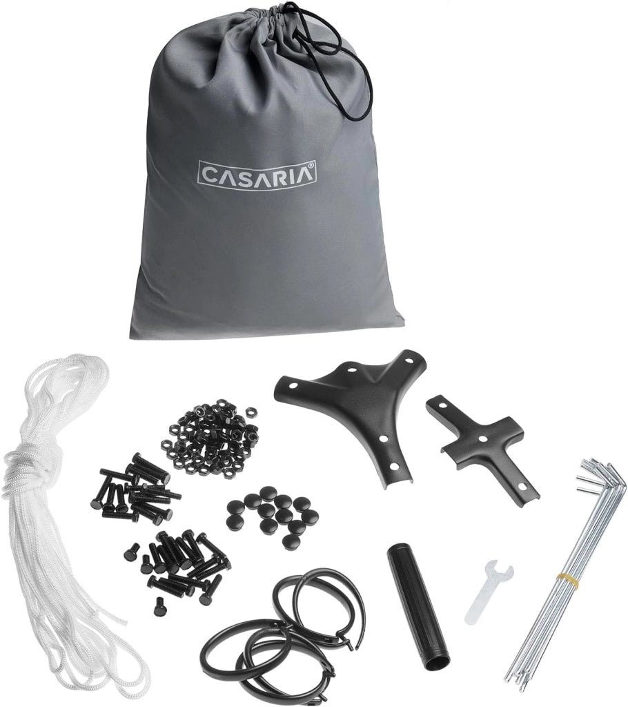 Gazebo Topas Padiglione 3x4m in Metallo Resistente Idrorepellente con Pannelli Laterali Tendone da Giardino Feste