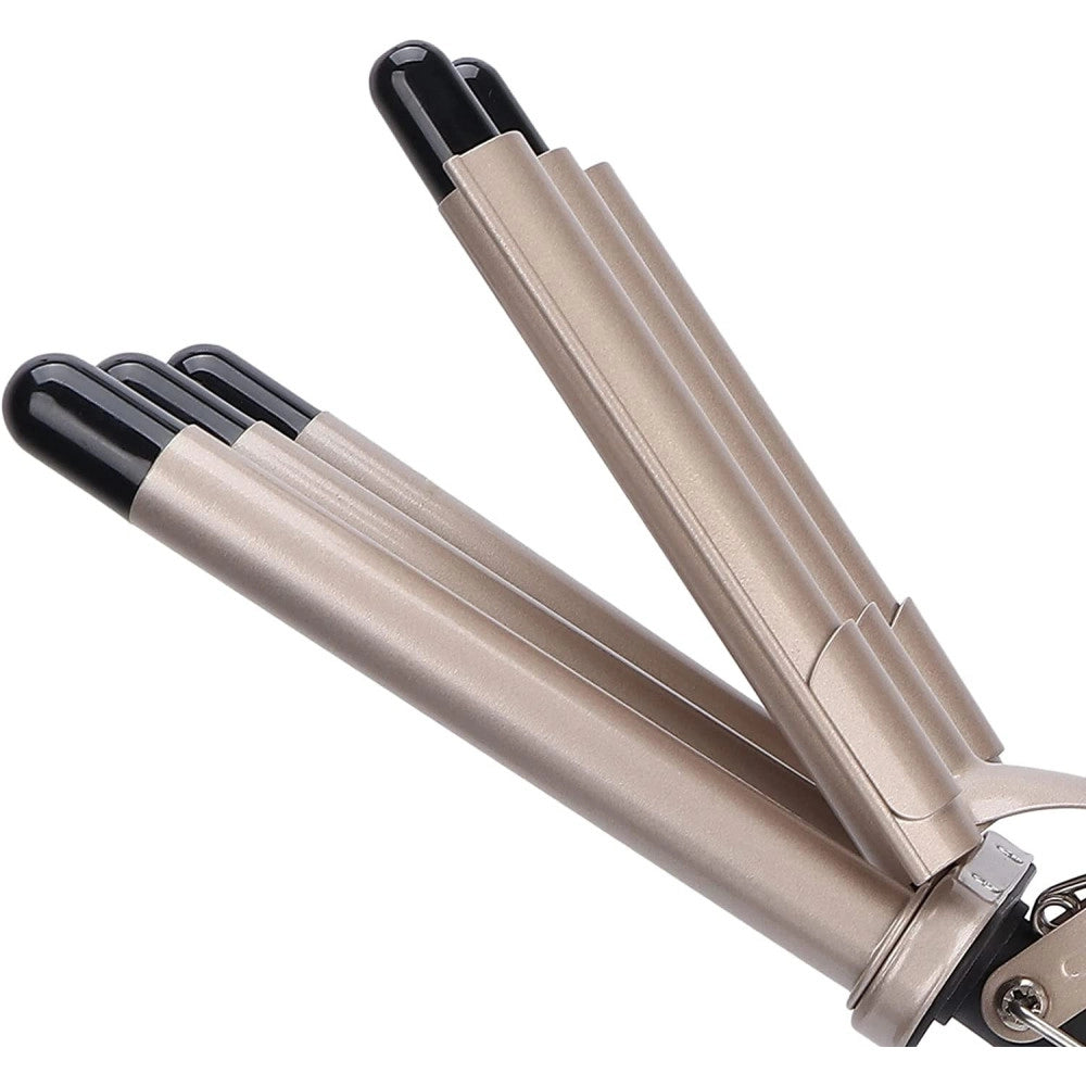 Trade Shop - Piastra Arricciacapelli Ondulati Mossi 5 Tubi Professionale Diametro 30mm Q-m28 -