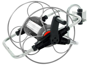 Avvolgitubo Manuale da Muro 50 mt in Acciaio Agrati Grigio