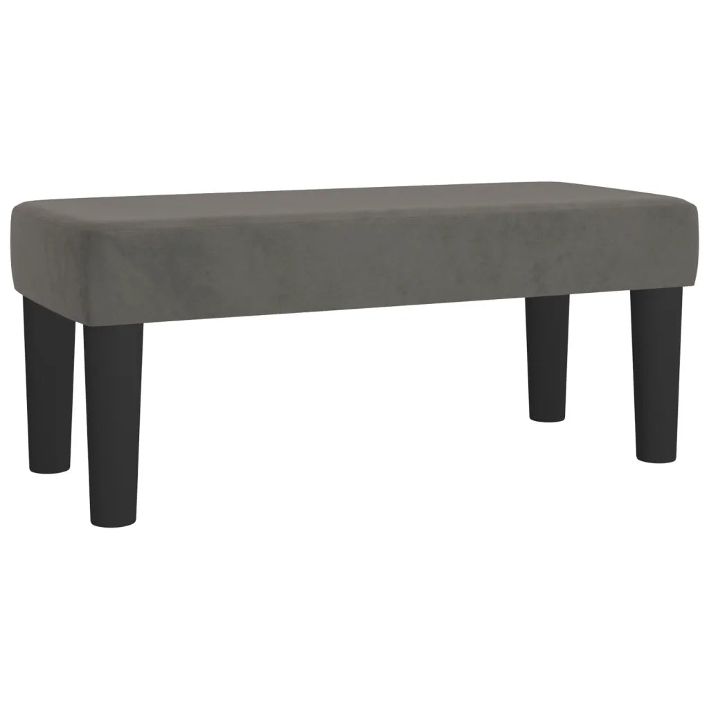 Giroletto a Molle con Materasso-Struttura Letto Grigio Scuro 80x200 cm Velluto 975035