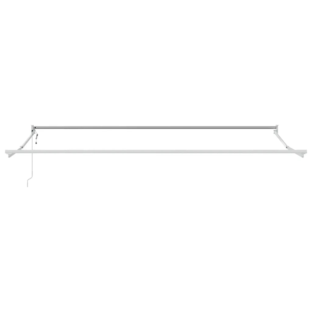 Tenda Retrattile Antracite e Bianca 4x3 m Tessuto e Alluminio