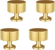 Set di 4 maniglie da parete in stile retro - Pulsanti rotondi in oro antico - Per camera da letto e bagno