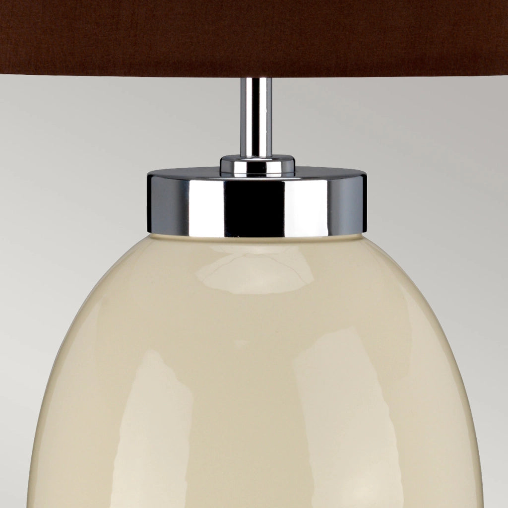 Lampada da tavolo Victor porcellana crema 58cm Elstead