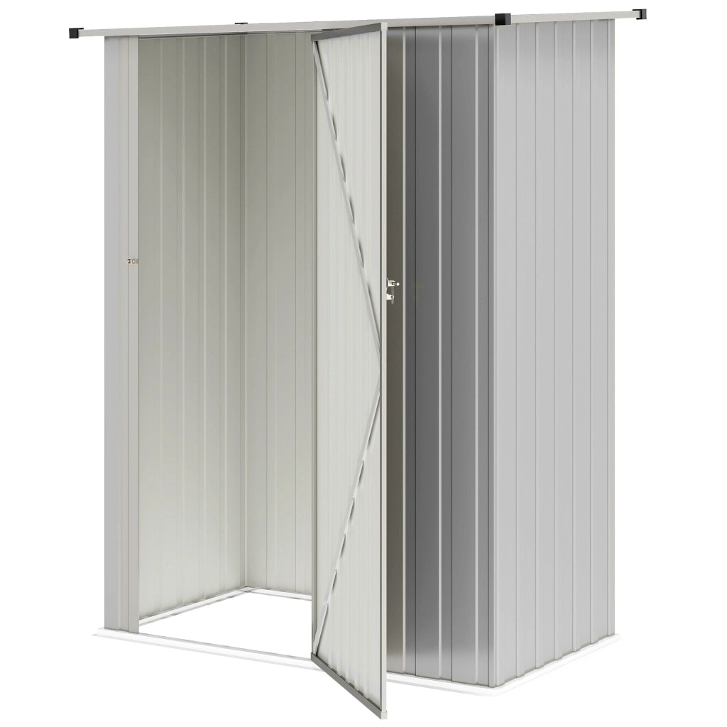 Capanno Attrezzi Giardino in Metallo ¨C Zephmum ¨C 142x86x189 cm, Argento