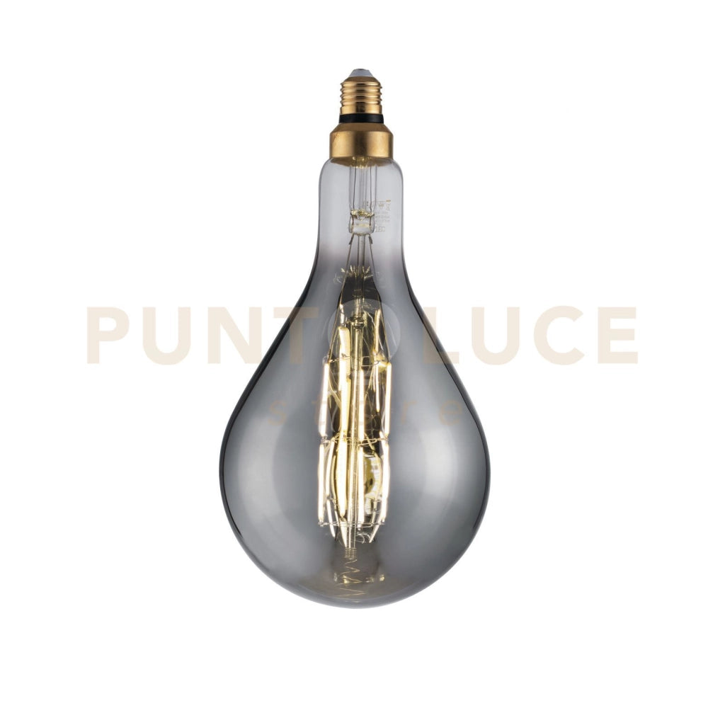 LAMPADINA LED FILAMENTO SMOKE GLS160 ATTACCO E27 8W 250LM 1800K 300° 160X320mm 15000h CRI80