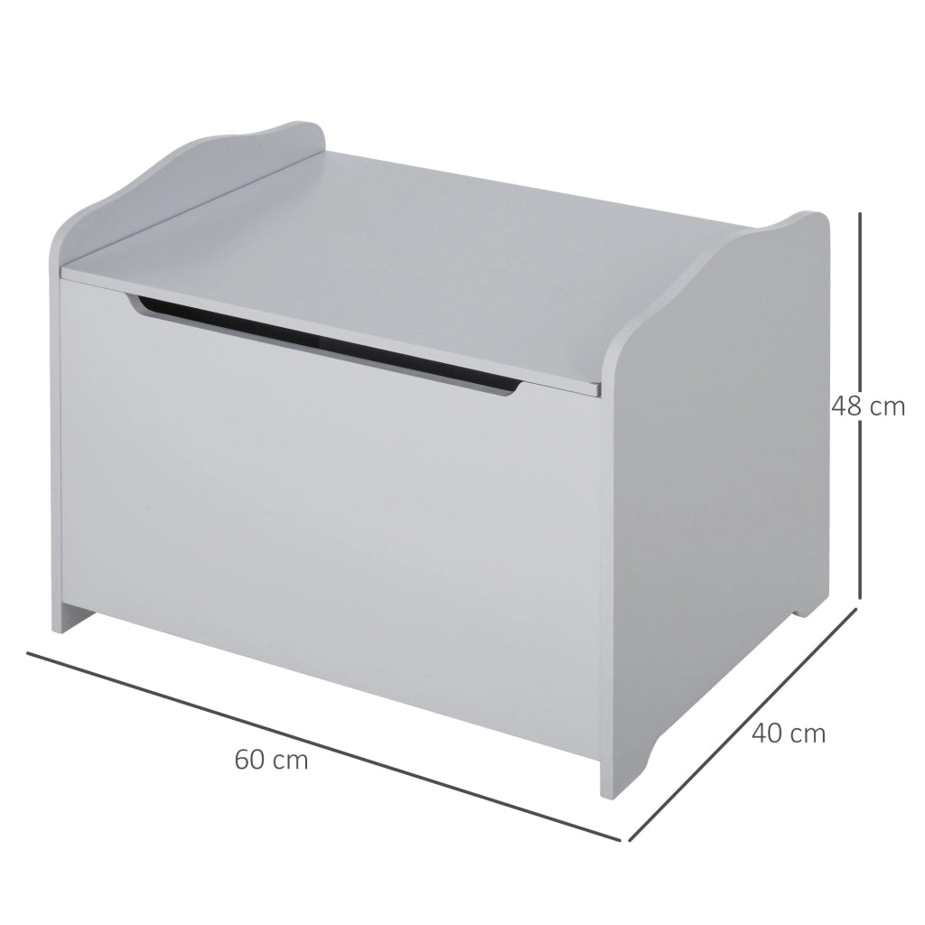 Cassapanca Contenitore in Legno ¨C Zephmum ¨C Grigio 60x40x48cm