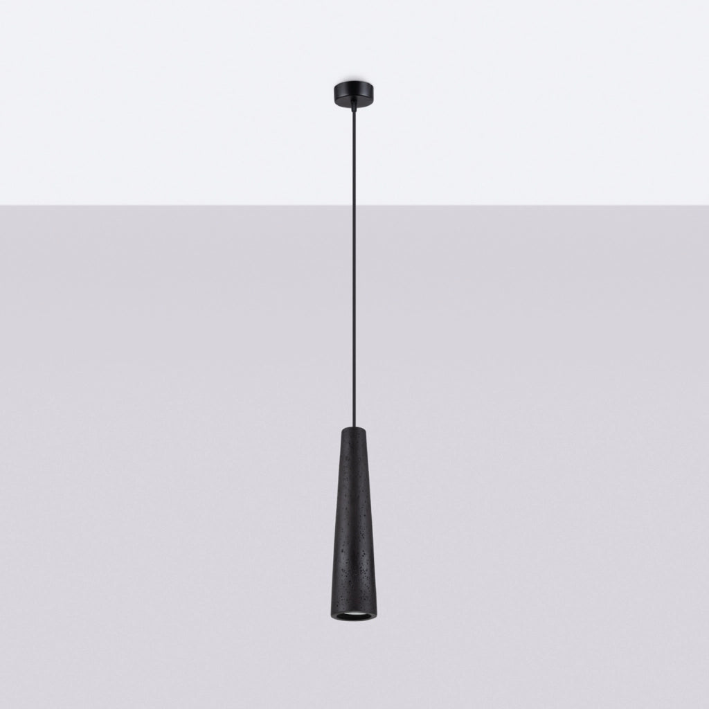 Lampada a sospensione industriale nera VOLTEA Pure Lume GU10 10W